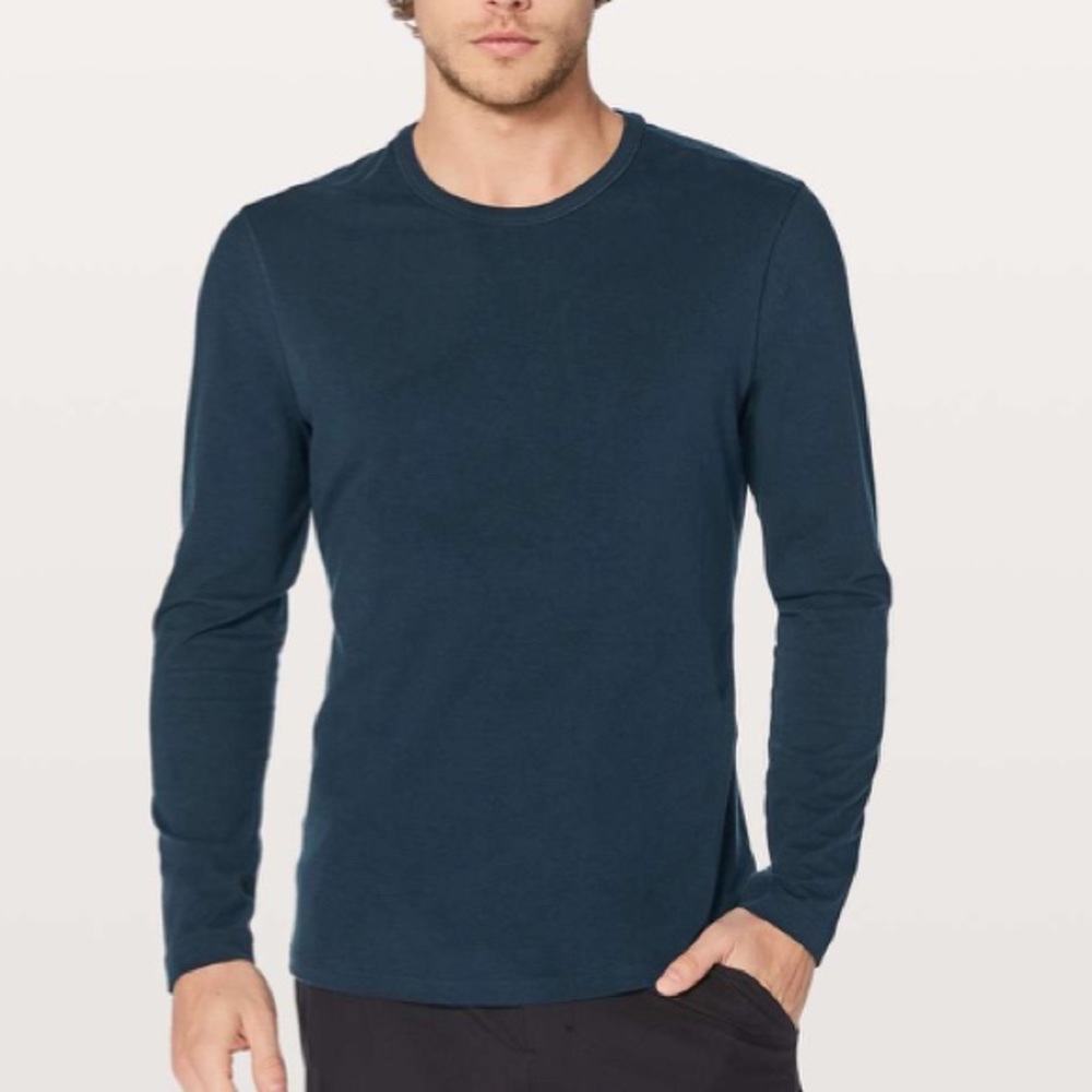 Lululemon 5 Year Basic Long Sleeve, True Navy, Medium